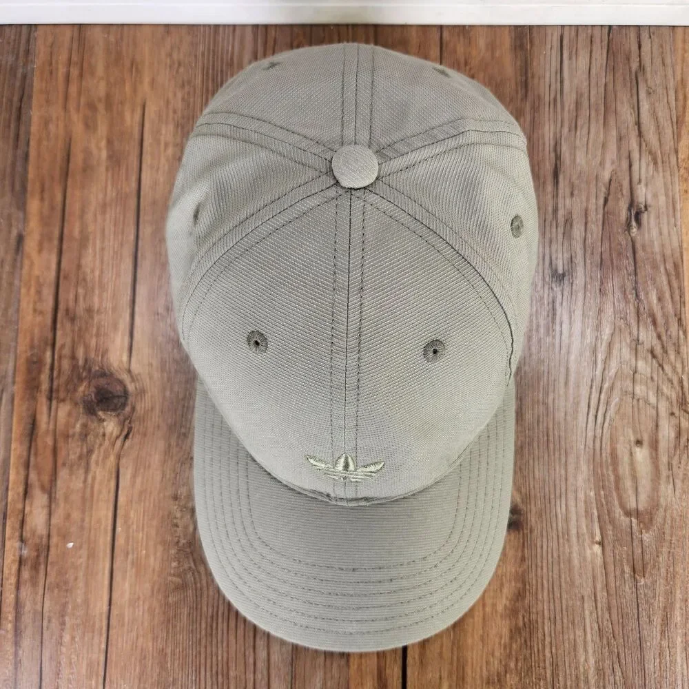 Adidas Originals Trefoil Dad Hat Cap Olive Green Strapback Casual Outdoors Sport